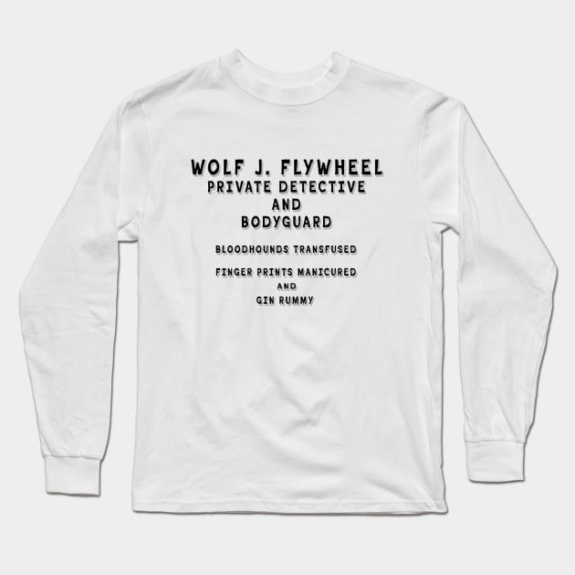 Wolf J. Flywheel Long Sleeve T-Shirt by Vandalay Industries